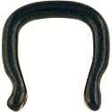 PVD Stainless Steel Septum Retainer: 14g Black