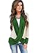 MIHOLL Women's Lightweight Criss Cross Cardigans Top Blouse (Large, Green)