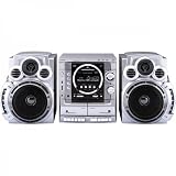 Unirex URX-150U High Power 3 CD/MP3 Changer with Double Cassette Recorder