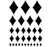 Set of 30 - Black Diamonds Vinyl Wall Graphic Decals Stickers