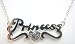 Apparel : Disney Couture Silver Plated Necklace With Princess & Heart Pendant & Clear Crystals! * 08 Kidada Jones Newest Collection *