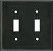 OIL RUBBED BRONZE Switchplates Outlet Covers, Rocker, GFCI 2 Toggle