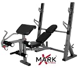 International Olympic Weight Bench with Leg and Preacher Curl Attachment