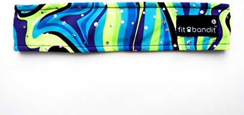 Fit Bandit, Non Slip Sports Headband for Exercise, Multi Color, Making Waves