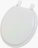 Do it Best Imports 447831 White Round Wood Seat