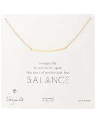 Dogeared Balance Large Square Bar Necklace, 18?
