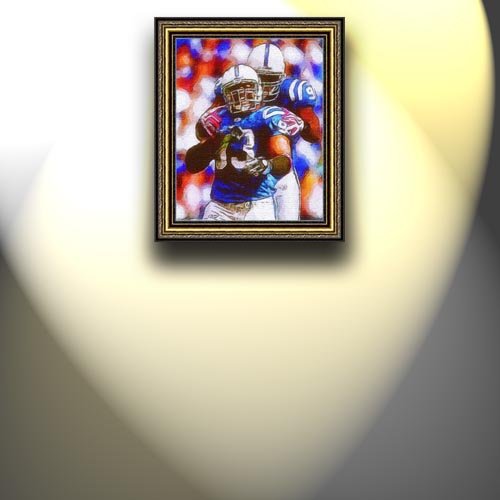 Completely Handpainted American Football Sport Painting, Custom Order FL4428, Oil on Canvas, with Option to Paint Jerry, Brett & Co. from Any Other Favorite Photograph or Picture, Unframed, Size 26'' x 32