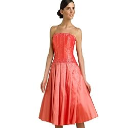Strapless Cocktail Dress - Evening, Formal, Party, Prom Gown (50080) Mandarin