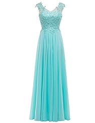 Applique Chiffon Evening Dress/Prom Dress 