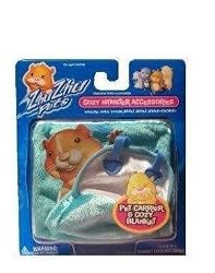 Zhu Zhu Pets Accessory Kit Hamster Pet Carrier & Blanket [Turquoise]