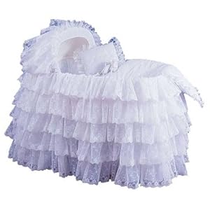 Extravaganza Bassinet Liner/Skirt & HoodColor: WhiteSize: 13x29