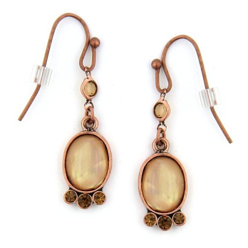 Sahara Passage Embellished Oval Drop Earrings