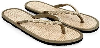 Accessorize Womens Mozambique Raffia Seagrass Flip Flops