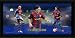 Henry, Messi & Ronaldinho 18x8 3-Player Montage Print, Barcelona.
