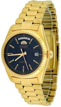 Orient #2EV03002D Men's Classic Day/Date Gold Tone Self Winding Automatic Watch
