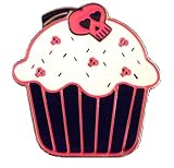 Z240 Pink Skull Cupcake Belt Buckle Goth Punk Rock