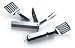 3-Piece Stainless Steel Folding Barbecue Tool Set - Travel Compact BBQ