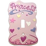 Pink Princess Single Switch Plate Nursery Decor Lightswitch Cover