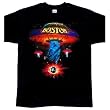 Rock Band BOSTON First Album Cover Distressed t-shirt
