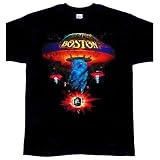 Boston Classic logo distressed black t-shirt