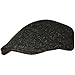 Men's Hanna Tweed Flat Cap for Men- Gray