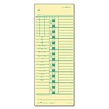 Tops Time Card For Acroprint & Simplex Weekly Two-Sided 3-1/2 X 9 500/Box E ....