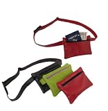 All Leather Flat RECTANGULAR Waist Pack / Belt Bag