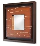 Howard Elliott 14166 Turnberry Oil Canvas Painting with Wall Mirror in Brown