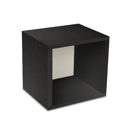 Way Basics Eco Modern Storage Cube, Black Wood Grain On Sale