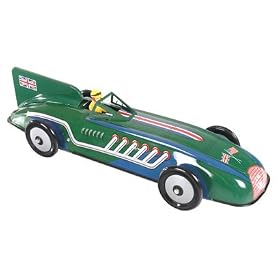 Ideal For Toy Collectors or Car Lovers - This Working Replica of a Green Record Collectable Tin Toy Car is Great for An Unusual Man's Birthday Present, For Your Dad, Uncle, Brother and Son. (Clockwork mechanism)