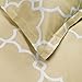 Amazon Brand – Pinzon 300-Thread-Count Lattice Duvet Cover Set - Twin, Straw