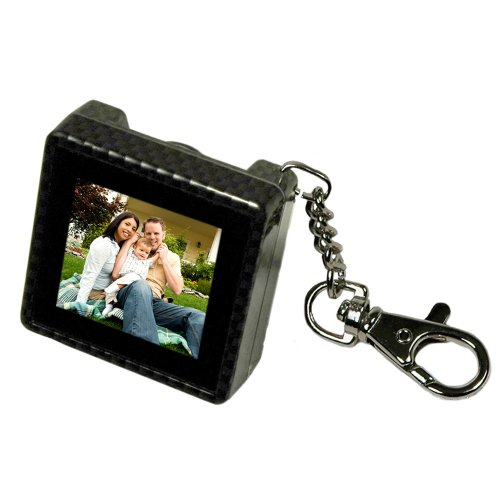 Digital Foci PAO-150 1.5-Inch Pocket Album OLED Keychain Digital Photo Viewer (Carbon Fiber)