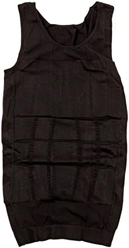 DanceCrazy Slim Soft - Slimming Body Shaper Compression Shirts (Medium, Black)