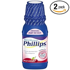 Phillips' Milk of Magnesia, Wild Cherry, 26-Ounce Bottles (Pack of 2)