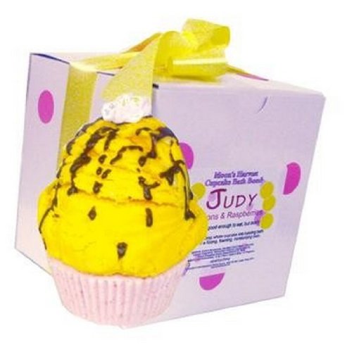 See Cupcake Bath Bomb- Judy -Lemon and Raspberry
