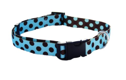 Blue w/Brown Dots Collar