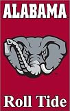 Alabama Crimson Tide 2-Sided Applique Banner Flag