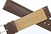 Mens Genuine Italian Leather Watchband Chronograph Style Brown 19mm Watch Band - by JP Leatherworks