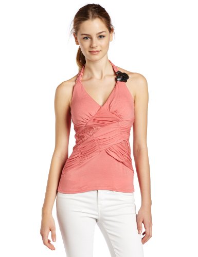 Xoxo Juniors Buckle Halter Top, Pink, Small