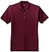 Joe's USA(tm) Ladies Short Sleeve Polo Shirt-Maroon-XL