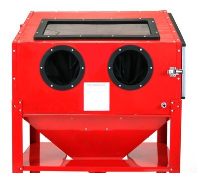 New 60 Gallon Sandblast Cabinet Sand Blaster Air Tool w/ 40lb bottom feed hopper