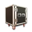 Seismic Audio - 12 SPACE RACK CASE for Amp Effect Mixer PA DJ PRO with Casters