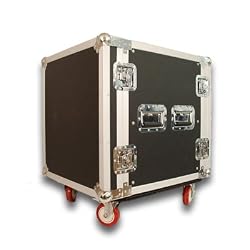 Seismic Audio - 12 SPACE RACK CASE for Amp Effect Mixer PA DJ PRO with Casters