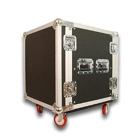 12 SPACE RACK CASE for Amp Effect Mixer PA/DJ PRO with Casters