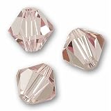 20 BICONE 6mm Swarovski LIGHT AMETHYST 5301 Crystal Beads.