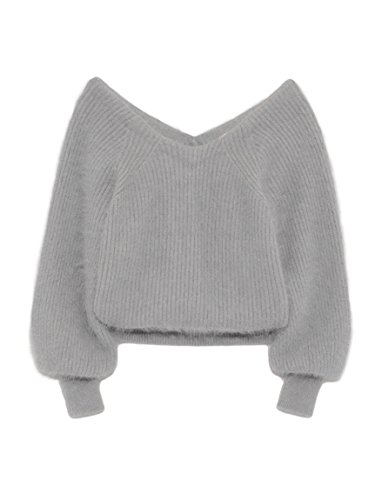 snidel(スナイデル)ファーライクタックニットプルオーバー