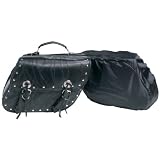 Motorcycle Leather Saddle Bag Set 2pc