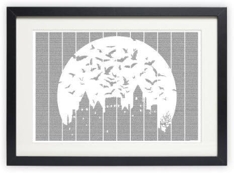 Dracula poster - Typography Art Print - 36W x 24H inches