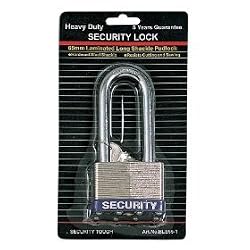 LAMINATED LONG SHACKLE LOCK 60MM 60mm