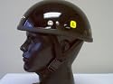 Eagle Gloss Black Novelty Biker Helmet Large Motorcycle